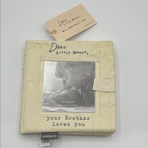 Demdaco Soft Baby Photo Album Boutique in Brother Book
